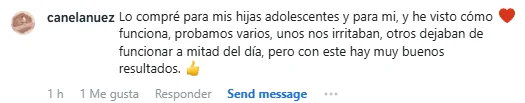 Captura de un comentario de un cliente sobre Save a Playa.