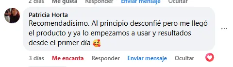 Captura de un comentario de un cliente sobre Save a Playa.