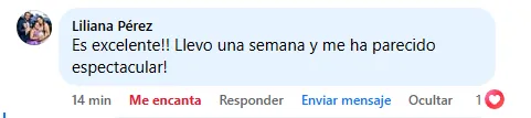 Captura de un comentario de un cliente sobre Save a Playa.