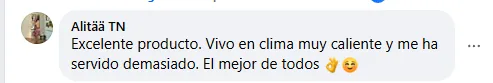 Captura de un comentario de un cliente sobre Save a Playa.