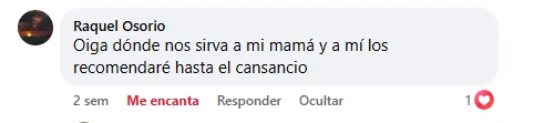 Captura de un comentario de un cliente sobre Save a Playa.