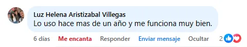 Captura de un comentario de un cliente sobre Save a Playa.