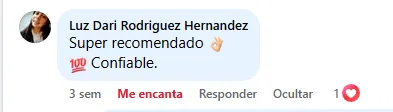 Captura de un comentario de un cliente sobre Save a Playa.