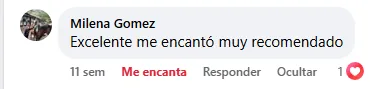 Captura de un comentario de un cliente sobre Save a Playa.