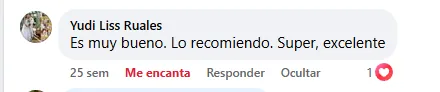 Captura de un comentario de un cliente sobre Save a Playa.