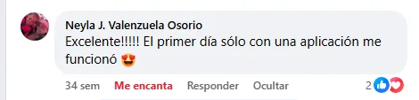Captura de un comentario de un cliente sobre Save a Playa.