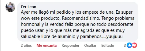 Captura de un comentario de un cliente sobre Save a Playa.