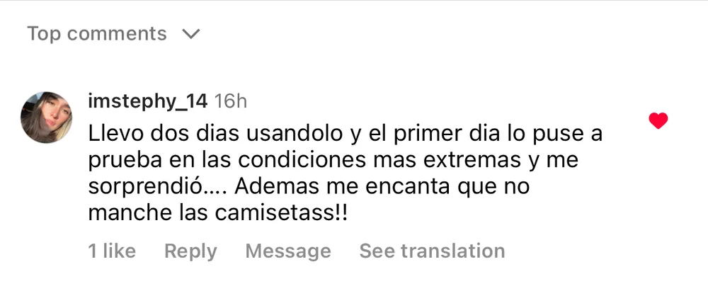 Captura de un comentario de un cliente sobre Save a Playa.