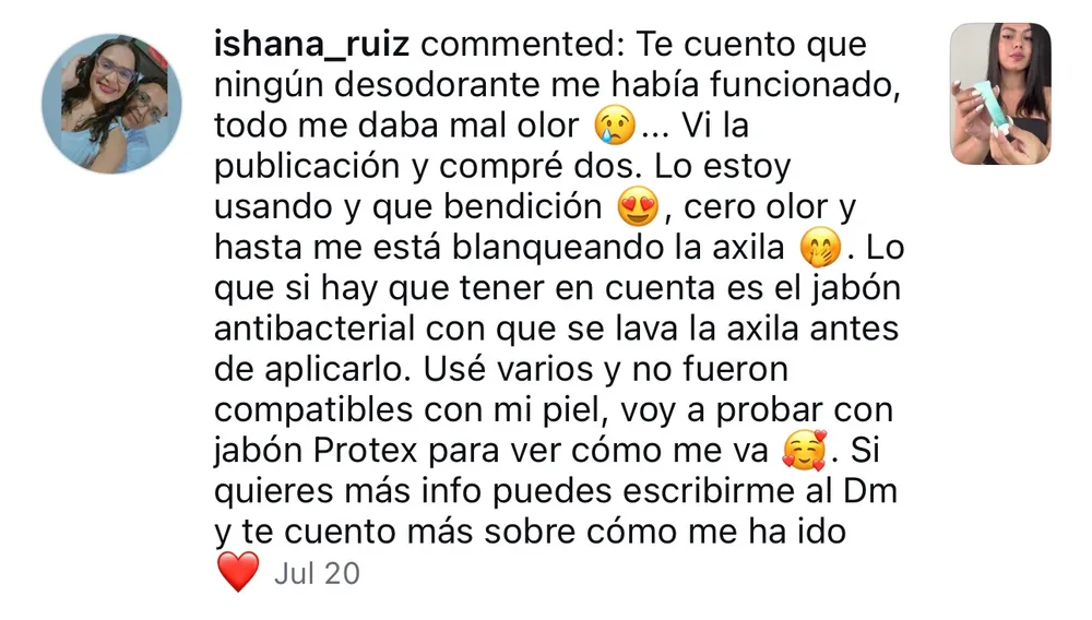 Captura de un comentario de un cliente sobre Save a Playa.