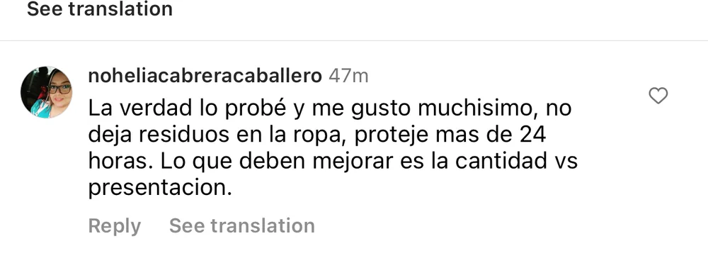 Captura de un comentario de un cliente sobre Save a Playa.