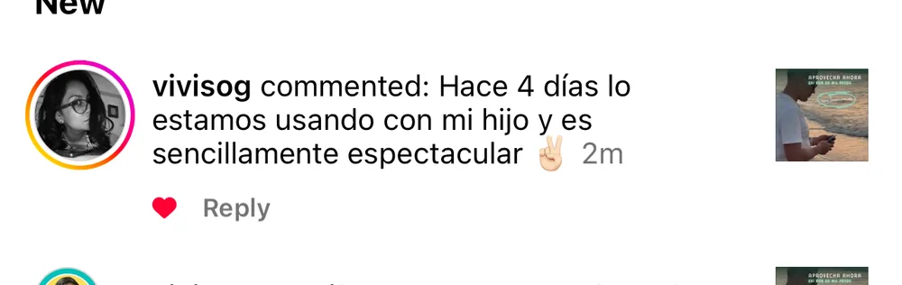 Captura de un comentario de un cliente sobre Save a Playa.
