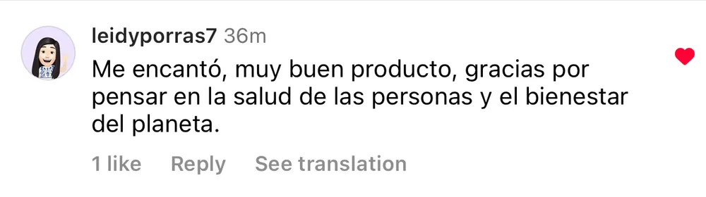 Captura de un comentario de un cliente sobre Save a Playa.