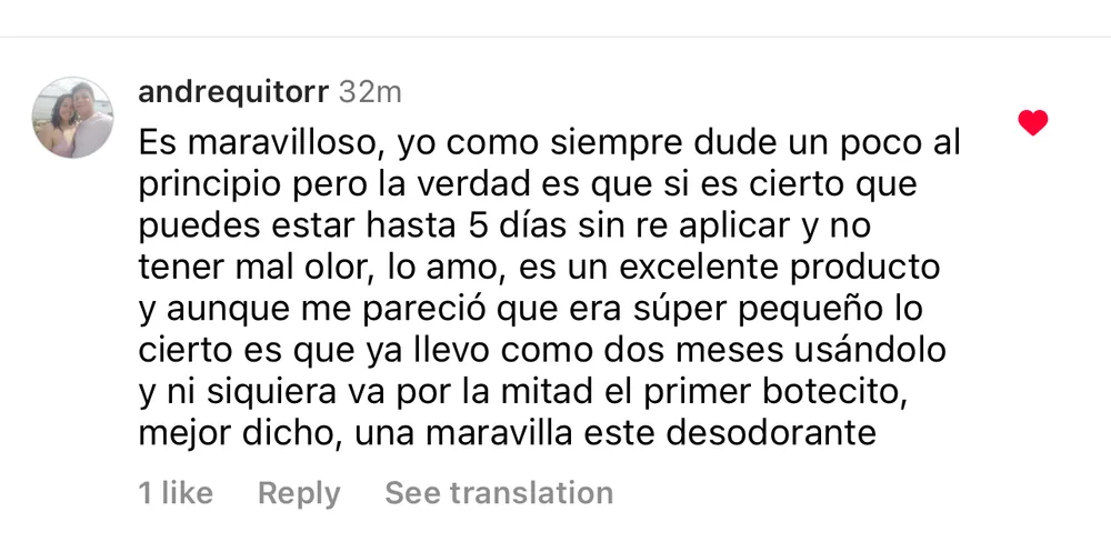 Captura de un comentario de un cliente sobre Save a Playa.