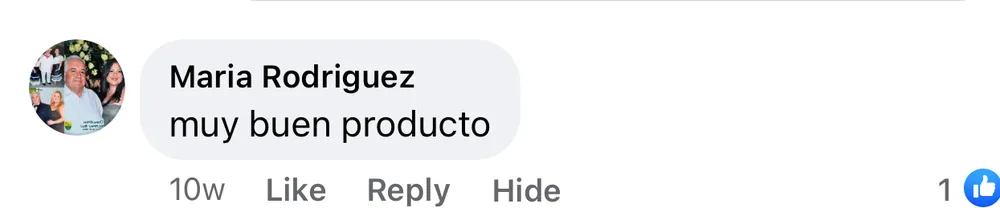 Captura de un comentario de un cliente sobre Save a Playa.