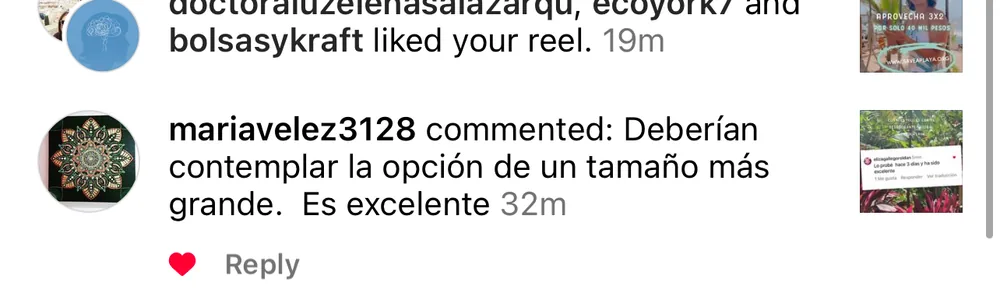 Captura de un comentario de un cliente sobre Save a Playa.