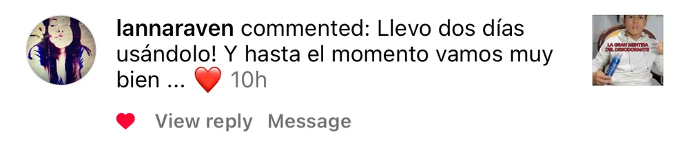 Captura de un comentario de un cliente sobre Save a Playa.