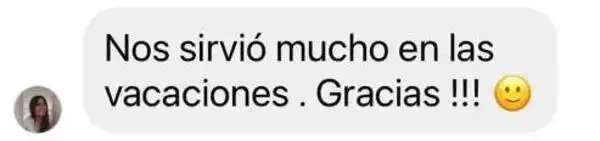 Captura de un comentario de un cliente sobre Save a Playa.