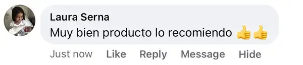 Captura de un comentario de un cliente sobre Save a Playa.
