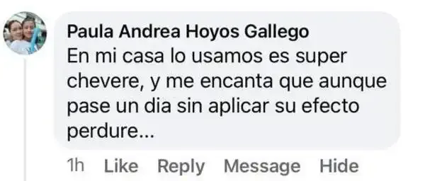 Captura de un comentario de un cliente sobre Save a Playa.