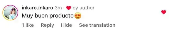 Captura de un comentario de un cliente sobre Save a Playa.