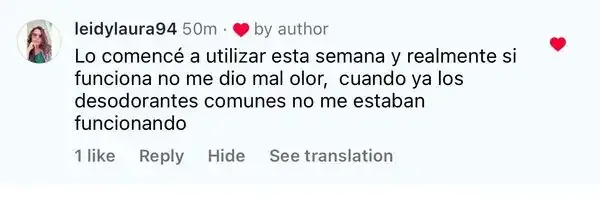Captura de un comentario de un cliente sobre Save a Playa.