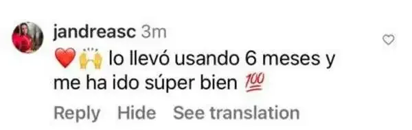 Captura de un comentario de un cliente sobre Save a Playa.