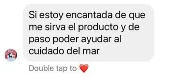 Captura de un comentario de un cliente sobre Save a Playa.