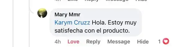 Captura de un comentario de un cliente sobre Save a Playa.