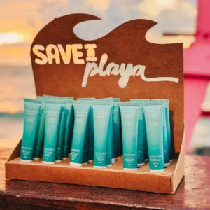 Promoción Empresa: desodorantes Save a Playa con su eco-stand